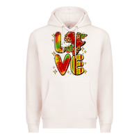 Pale Pink love juneteenth Premium Hoodie - LillyAllenDesigns