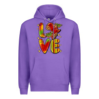 Purple love juneteenth Premium Hoodie - LillyAllenDesigns