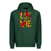 Sports Green love juneteenth Premium Hoodie - LillyAllenDesigns