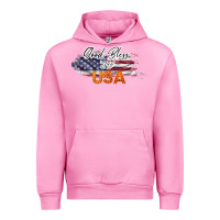 Fuchsia Pink God Bless The USA Urban Hoodie - Bettercallsaul