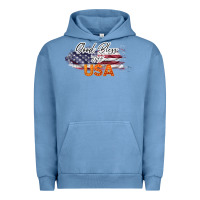 Pigment Pebble Blue God Bless The USA Urban Hoodie - Bettercallsaul