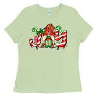 Matcha joy with gnomes and christmas cookie and candies Ladies Tee - AdoDesignShop