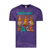 Cloud Purple welcome fall gnome Vintage Tee - HRA Design Shop