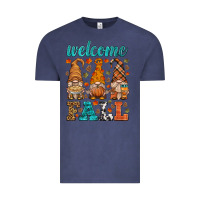 Vintage Denim welcome fall gnome Vintage Tee - HRA Design Shop