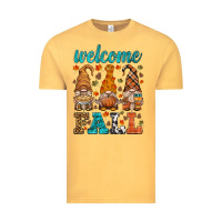 Vintage Mustard welcome fall gnome Vintage Tee - HRA Design Shop