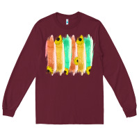 Burgundy Western Color Farm Life Brush Strokes Long Sleeve Tee - Bettercallsaul