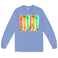 Colony Blue Western Color Farm Life Brush Strokes Long Sleeve Tee - Bettercallsaul