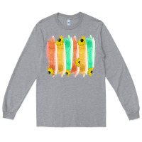 Heather Grey Western Color Farm Life Brush Strokes Long Sleeve Tee - Bettercallsaul
