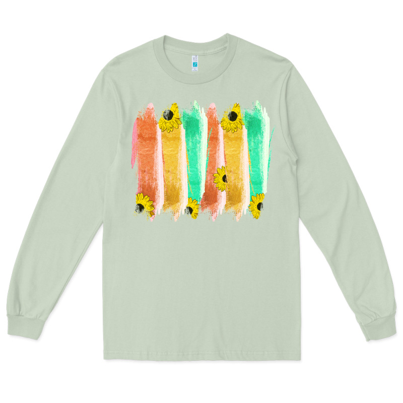 Western Color Farm Life Brush Strokes Long Sleeve Tee by Bettercallsaul | Teevron