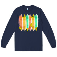 Navy Western Color Farm Life Brush Strokes Long Sleeve Tee - Bettercallsaul