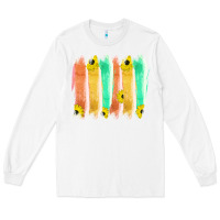 White Western Color Farm Life Brush Strokes Long Sleeve Tee - Bettercallsaul