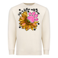 Sandshell life is better with dogs Premium Sweatshirt - NancyCooperArtShop