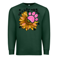 Sports Green life is better with dogs Premium Sweatshirt - NancyCooperArtShop