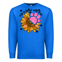 True Royal life is better with dogs Premium Sweatshirt - NancyCooperArtShop