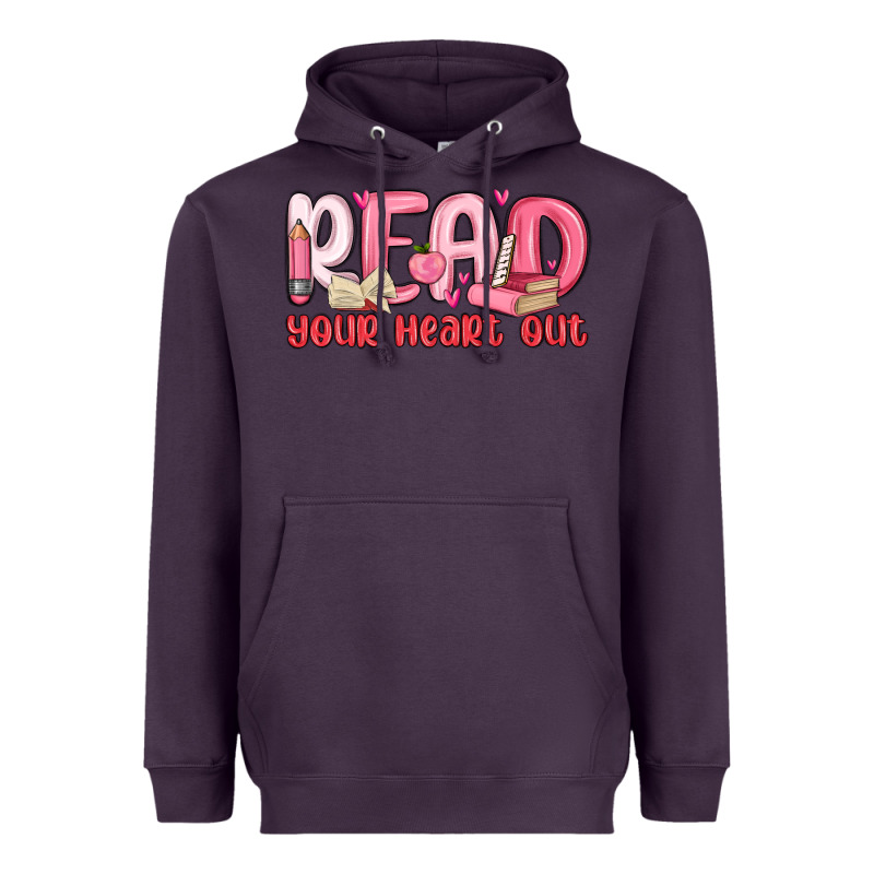 Read Your Heart Out Heavyweight Hoodie by MaliasSmallBusiness | Teevron