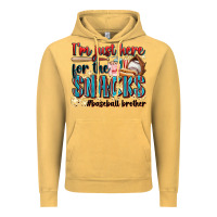 Vintage Mustard i'm just here for the snacks #baseball brother Vintage Hoodie - Zillion Design Studio