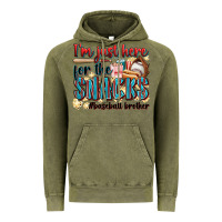 Vintage Olive i'm just here for the snacks #baseball brother Vintage Hoodie - Zillion Design Studio