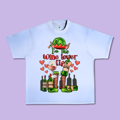 Im The Wine Lover Elf Urban Heavy Tee Designed By Fadigitalartstudio