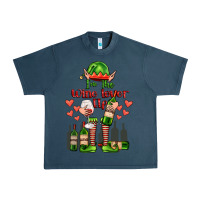 Midnight Navy im the wine lover elf Urban Heavy Tee - FaDigitalArtStudio