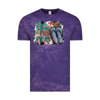 Cloud Purple life is better in fılp flops Vintage Tee - SublimationCraftShop