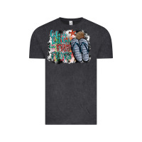 Vintage Black life is better in fılp flops Vintage Tee - SublimationCraftShop