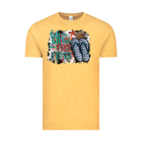 Vintage Mustard life is better in fılp flops Vintage Tee - SublimationCraftShop