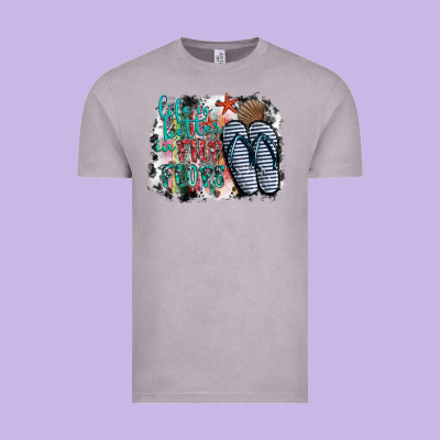 Life Is Better In Fılp Flops Vintage Tee Designed By Sublimationcraftshop