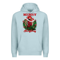 Blue Mist merry christmas boots hat rope Premium Hoodie - AdoDesignShop
