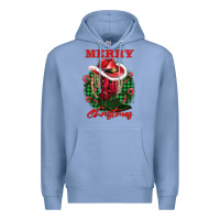 Colony Blue merry christmas boots hat rope Premium Hoodie - AdoDesignShop