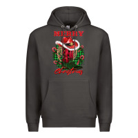 Smoke merry christmas boots hat rope Premium Hoodie - AdoDesignShop