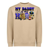Mushroom my daddy is my hero police Heavyweight Sweatshirt - Zillion Design Studio