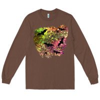 Chestnut bat halloween patch Long Sleeve Tee - BundleAndBundleShop