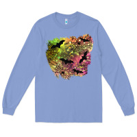 Colony Blue bat halloween patch Long Sleeve Tee - BundleAndBundleShop