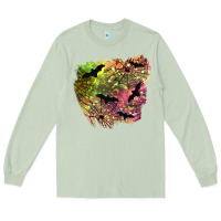 Matcha bat halloween patch Long Sleeve Tee - BundleAndBundleShop