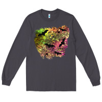 Smoke bat halloween patch Long Sleeve Tee - BundleAndBundleShop