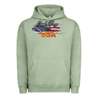 Pigment Oil Green God Bless The USA Urban Hoodie - Bettercallsaul