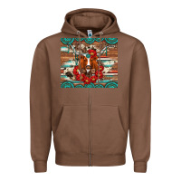 Chestnut longhorn with gemstone Zipper Hoodie - Artiststas