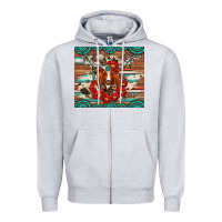 Heather Grey longhorn with gemstone Zipper Hoodie - Artiststas
