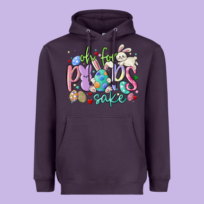 Oh For The Peeps Sake Heavyweight Hoodie Designed By Maliassmallbusiness