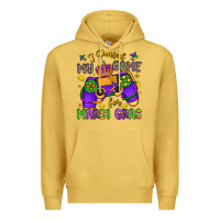 Antique Gold i paused my game for mardi gras Premium Hoodie - LillyAllenDesigns
