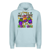 Blue Mist i paused my game for mardi gras Premium Hoodie - LillyAllenDesigns