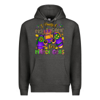 Charcoal Heather i paused my game for mardi gras Premium Hoodie - LillyAllenDesigns