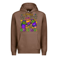 Chestnut i paused my game for mardi gras Premium Hoodie - LillyAllenDesigns