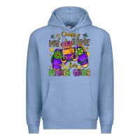 Colony Blue i paused my game for mardi gras Premium Hoodie - LillyAllenDesigns
