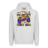 Dove Grey i paused my game for mardi gras Premium Hoodie - LillyAllenDesigns
