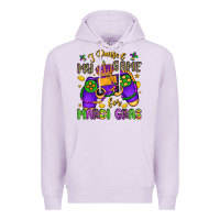 Lilac i paused my game for mardi gras Premium Hoodie - LillyAllenDesigns