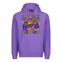 Purple i paused my game for mardi gras Premium Hoodie - LillyAllenDesigns