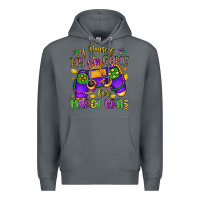 Rock i paused my game for mardi gras Premium Hoodie - LillyAllenDesigns