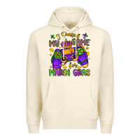 Sandshell i paused my game for mardi gras Premium Hoodie - LillyAllenDesigns
