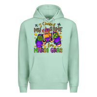 Seafoam i paused my game for mardi gras Premium Hoodie - LillyAllenDesigns